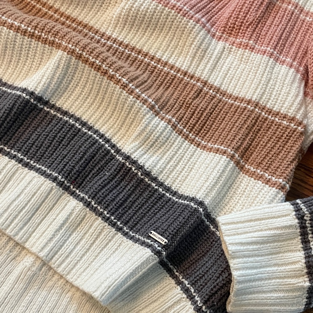Multicolor Striped Knit Sweater